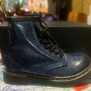 Dr. Martens Kids Boots in Sparkly Blue